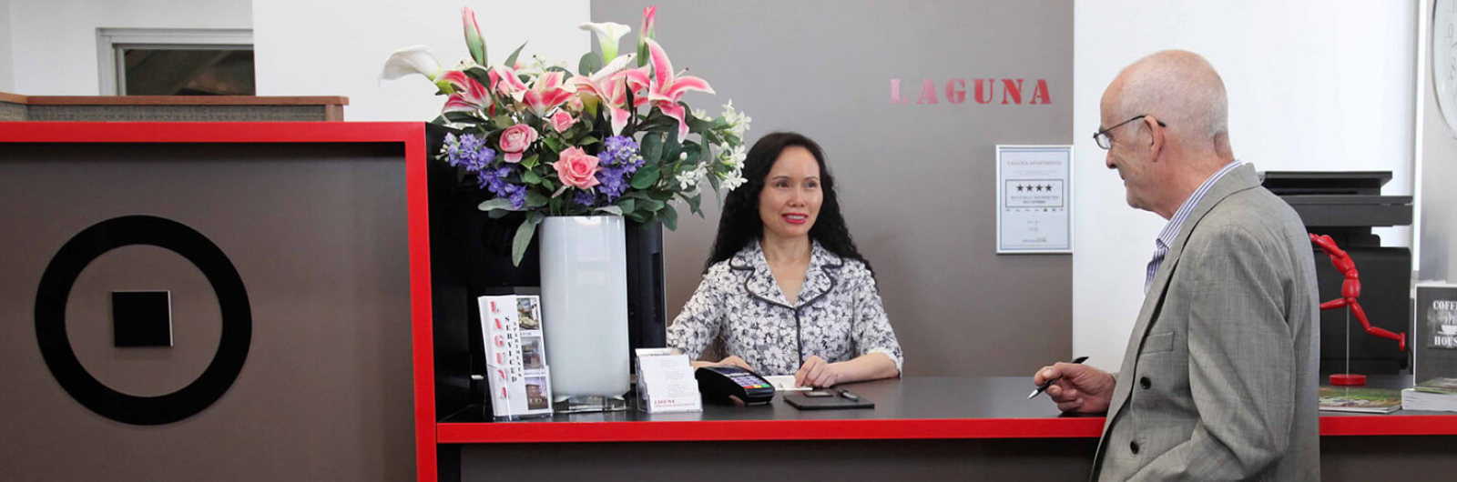 Man checks in to Serviced Apartments Toowoomba