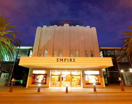 Entrance to the Empire Theatre at night